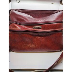 Vintage Samsonite Silhouette 2 Cognac Brown Crossbody Messenger Bag Carry On